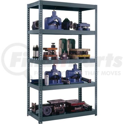 Edsal HCU-723684 High Capacity Boltless Shelving, 72W" x 36D" x 84H", 5 Shelves, Gray