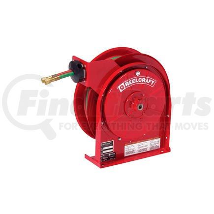 Reelcraft TW5425 OLP Reelcraft TW5425 OLP 1/4"x 25' 200 PSI Spring Retractable Welding Gas Hose Reel