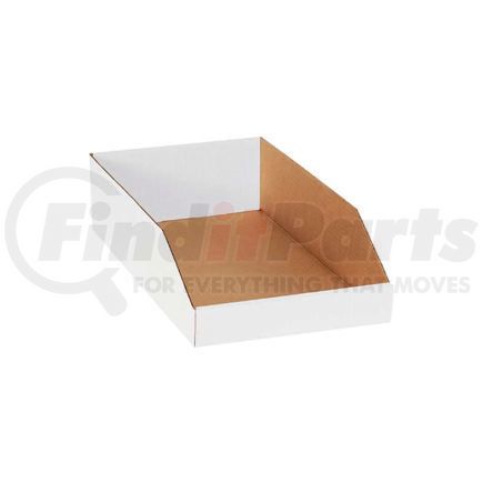 The Packaging Wholesalers BSBINEB1810 Global Industrial&#153; 10" x 18" x 4-1/2" Open Top White Corrugated Bin Box