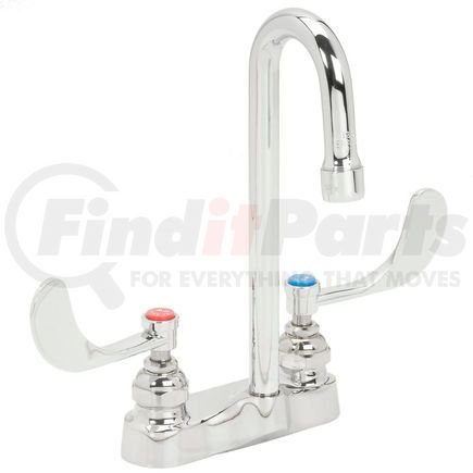 T&S Brass B-0892 T&S&#174; B-0892 Deck Mount Medical Lavatory Faucet, Swivel/Rigid Gooseneck, 2.2 GPM, 4" Handles