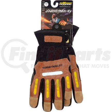 PIP Industries 120-4100/L PIP Maximum Safety&#174; Journeyman KV, Professional Workman's Glove, Brown, L, 1 Pair