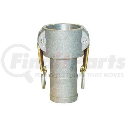 Apache 50400110 4" Dia. Type C Aluminum Spec Cam and Groove Coupler x Hose Shank