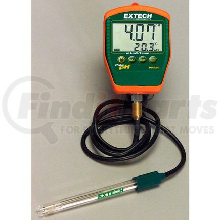 Flir PH220-C Extech PH220-C Waterproof Palm pH Meter W/Temperature, Electrode W/ Cable