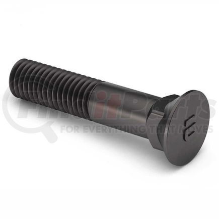 Earnest 203155P 7/16-14 x 2-1/2" Plow Bolt - #3 Flat Head - Grade 5 - UNC - Steel - Plain - Pkg of 25