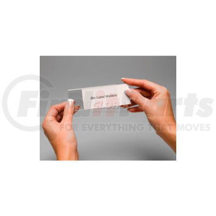 Aigner Index Inc 443432 Aigner Bin Buddy BB-1754 Adhesive Label Holder (Top/Bottom Insert)1-3/4" x 4" for Bins - Pack of 25