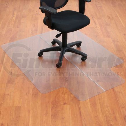 Aleco 130229 Interion&#174; Office Chair Mat for Hard Floor - 46"W x 60"L with 25" x 12" Lip - Straight Edge