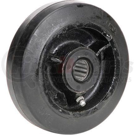 Casters, Wheels & Industrial Handling CW-515-MORRB Global Industrial™ 5" x 1-1/2" Mold-On Rubber Wheel - Axle Size 3/4"
