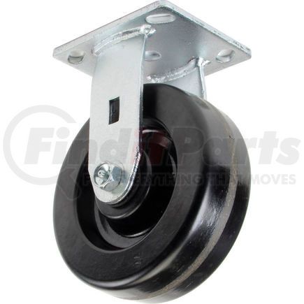 Casters, Wheels & Industrial Handling CW4-620R-PHRB Global Industrial™ Heavy Duty Rigid Plate Caster 6" Plastic Wheel 800 Lb. Capacity