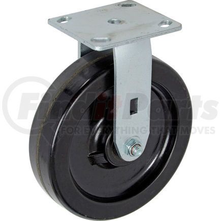 Casters, Wheels & Industrial Handling CW4-820R-PHRB Global Industrial™ Heavy Duty Rigid Plate Caster 8" Plastic Wheel 800 Lb. Capacity