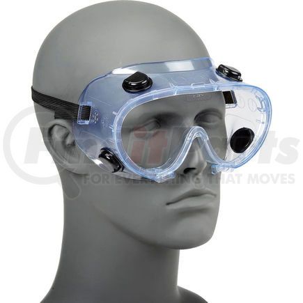 ERB 15145 ERB&#153; 15145 Chemical Splash Resistant Goggles - Standard, Clear Lens, Black Straps