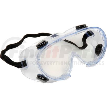 ERB 15147 ERB&#153; 15147 Chemical Splash Resistant Goggles - Anti-Fog, Clear Lens, Black Straps