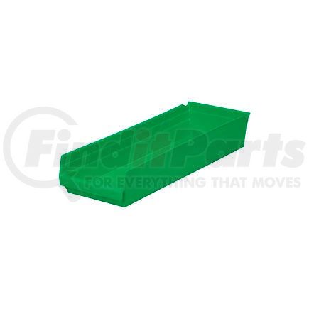 Quantum Storage Systems QSB114GN Global Industrial&#153; Plastic Nesting Storage Shelf Bin 8-3/8"W x 23-5/8"D x 4"H Green