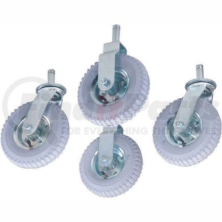 Global Industrial 585183A Nexel&#174; Stem Casters Set of (4) 8" x 2.80" Full Pneumatic 1000 Lb. Capacity