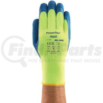 Ansell 206419 Powerflex&#174; Insulated Latex Coated Gloves, Ansell 80-400-8, 1-Pair