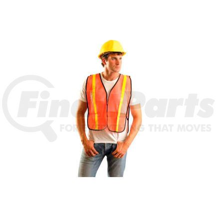 Occunomix LUX-XGTM-OR OccuNomix Value Mesh Gloss Vest Non-ANSI, Hi-Vis Orange, Regular, LUX-XGTM-OR