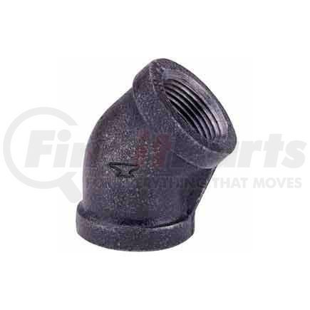 Anvil International 0810024406 2 In. Black Malleable 45 Degree Elbow 150 PSI Lead Free