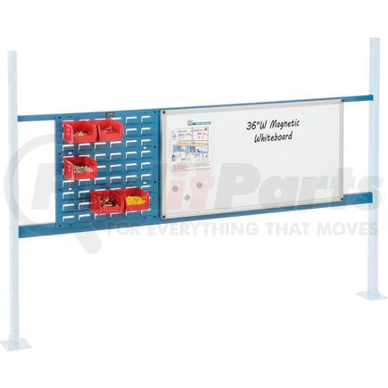 Global Industrial 319173BL Global Industrial&#153; Panel Kit for 72"W Workbench 18"W Louver & 36"W Whiteboard, Mounting Rail BL