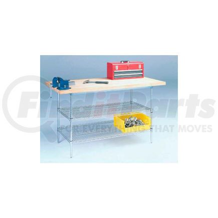 Global Industrial 249314 Global Industrial™ 60" W x 30" D Wire Stationary Workbench Plastic Laminate Square Edge Top
