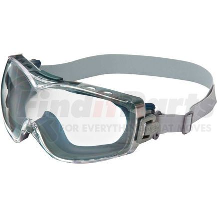 North Safety S3970D Uvex&#174; Stealth S3970D Safety OTG, Navy Frame, Clear Lens, Scratch-Resistant, Hard Coat