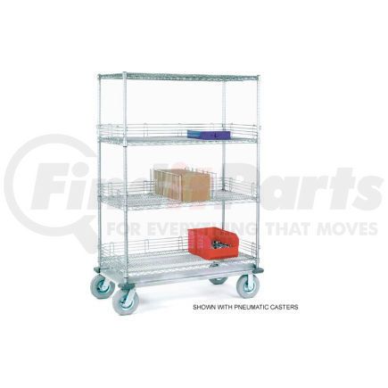 Global Industrial 168232 Nexel&#174; Chrome Wire Shelf Truck 60x18x70 1600 Pound Capacity