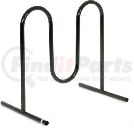 Global Industrial 652777F Global Industrial&#8482; 5-Bike Wave Bike Rack, Black, Free Standing