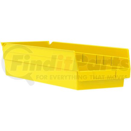 Akro Mils 30138YELLO Akro-Mils Plastic Nesting Storage Shelf Bin 30138 - 6-5/8"W x 17-7/8"D x 4"H Yellow