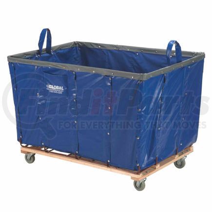 Global Industrial 241986BL Global Industrial&#153; Basket Bulk Truck, Vinyl, 24 Bushel Capacity, Blue