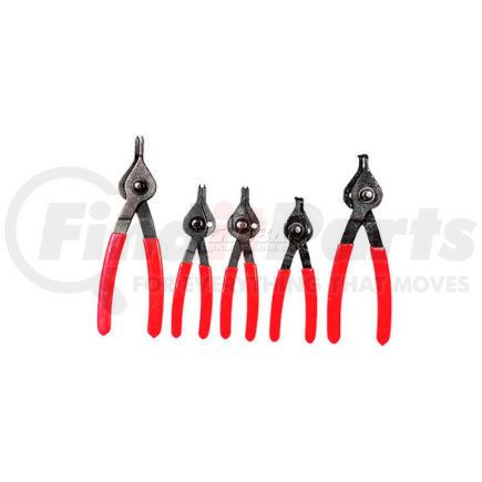 ISN Tool Web KTI-55001 K-Tool KTI-55001 5 Piece Reversible Internal/External Snap Ring Plier Set