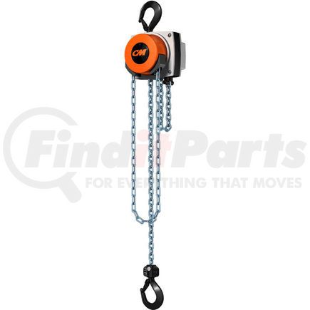 Columbus McKinnon 5627A CM Hurricane 360&#176; Hand Chain Hoist, 1 Ton, 15 Ft. Lift