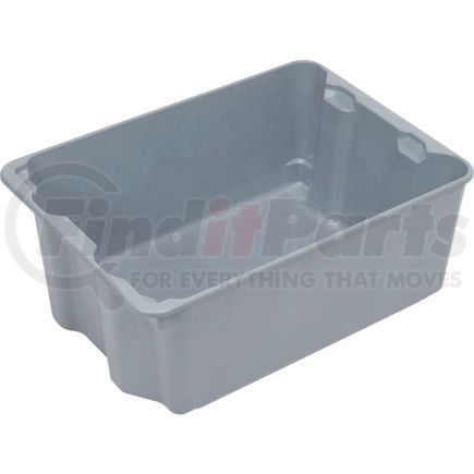 Molded Fiberglass Companies 7806085172 Molded Fiberglass Toteline Nest and Stack Tote 780608 - 25-1/4" x 18" x10", Gray