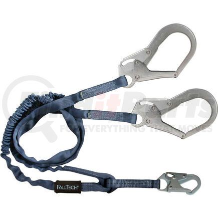 Falltech 8259Y3 FallTech&#174; 8259Y3 Internal 6' Shock Absorbing Lanyard, with 1 Snap Hook and 2 Rebar Hooks