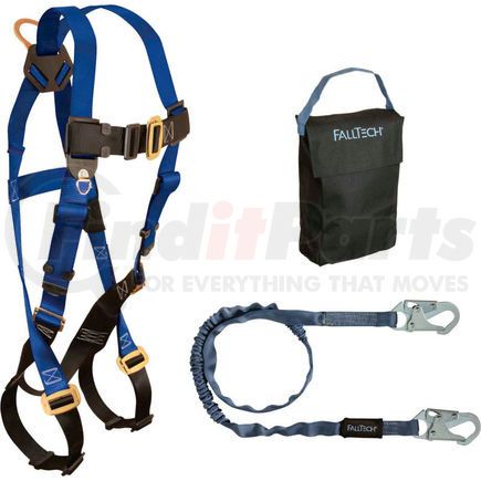 Falltech 9005PS FallTech&#174; 9005PS Starter Kit with 7015 Harness, 6' Shock Absorbing Lanyard & Gear Bag