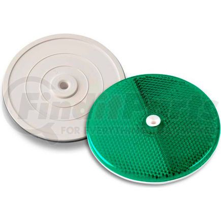 Tapco 102230 102230 3-1/4" Green Centermount Reflector, Plastic Backplate, RT-90G