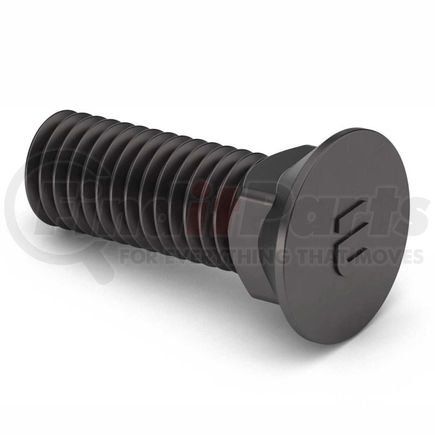 Earnest 204214P 1/2-13 x 4" Plow Bolt - #3 Flat Head - Grade 5 - Full Thread - UNC - Steel - Zinc Clear - Pkg of 10