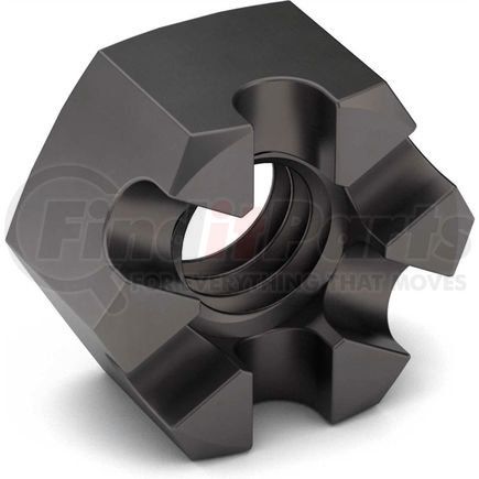 Earnest 351227P 3/4-10 Slotted Hex Nut - Grade 5 - Carbon Steel - Zinc Clear Trivalent - Coarse - Pkg of 10