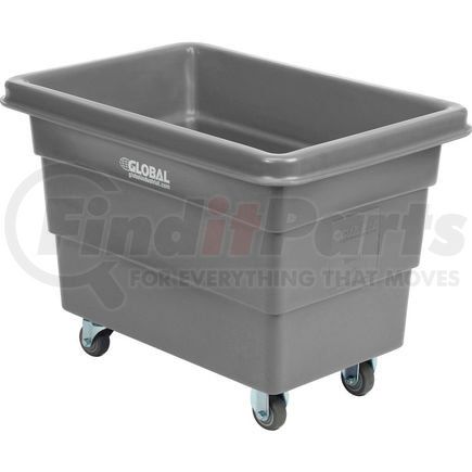 Global Industrial 800311GY Global Industrial&#8482; Plastic Bulk Box Truck, 6 Bushel, direct mount base Gray