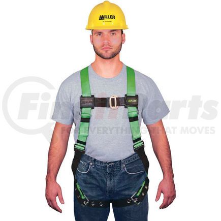 North Safety 650T-4/UGK Miller&#174; HP&#8482; Non-Stretch Harness, Mating & Tongue Buckle, Universal, 650T-4/UGK