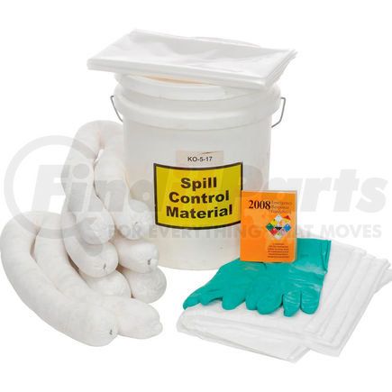 Evolution Sorbent Products KO-5-17 Spill Response Kit Petroleum Kit, 5-Gallon