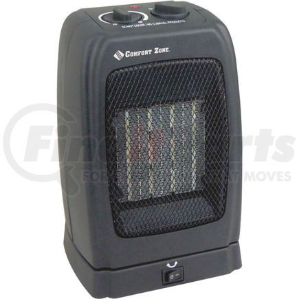 Comfort Zone CZ448 Comfort Zone&#174; CZ448 Oscillating Ceramic Heater ¿ Portable Fan Forced ¿ Black - 750-1500 Watt