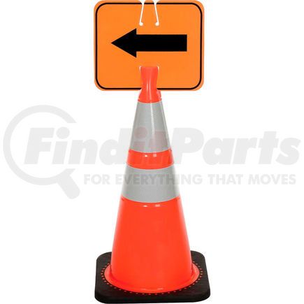 Cortina Safety Products 03-550-2WA Cone Sign - Reversible Arrow - Black on Orange 