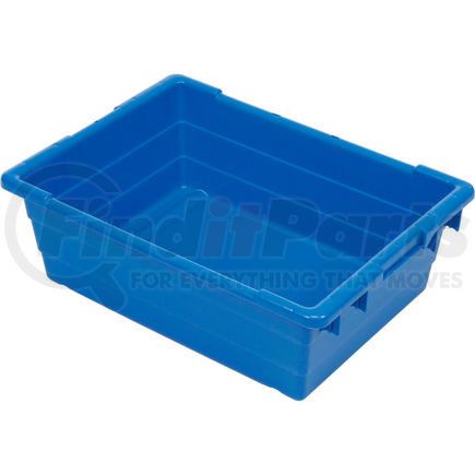 Quantum Storage Systems TUB2417-8BL Quantum Cross Stack Nest Tub TUB2417-8 - 23-3/4 x 17-1/4 x 8 Blue