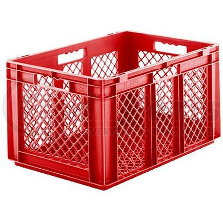 Schaeffer Material EF6323.RD1 SSI Schaefer Euro-Fix Mesh Container EF6323 - 24" x 16" x 13", Red