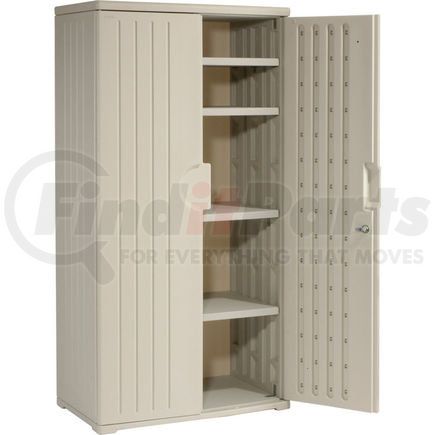 Iceberg 92573 Plastic Storage Cabinet 36x22x72 - Light Gray