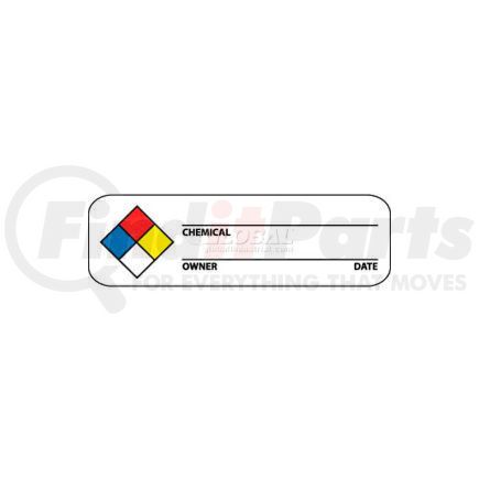 National Marker Company WOL3 NMC WOL3 Hazard Warning Labels, 1" X 3", Red/Yellow/White/Blue, PSP