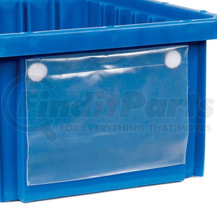 Quantum Storage Systems LBL5X8 Global Industrial&#153; Label Holder LBL5X8 for Plastic Dividable Grid Container, 8"W x 5"H, Qty 6