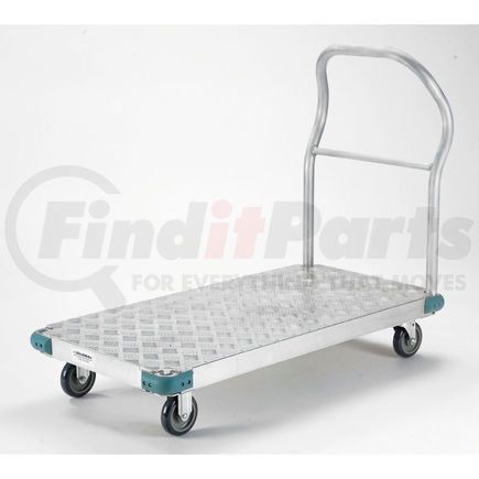 Global Industrial 241590 Global Industrial&#153; Aluminum Diamond Deck Platform Truck 56x42 1000 Lb. Cap. 5" Poly Casters 