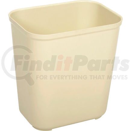 Rubbermaid FG254300BEIG Rubbermaid 7 Gallon Fire Resistant Fiberglass Wastebasket - Beige