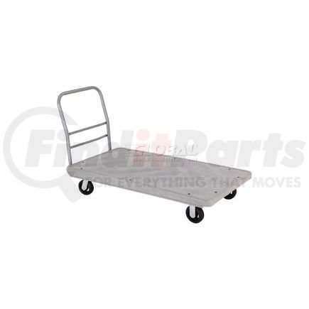 Global Industrial PE360-R6 Global Industrial&#153; Structural Foam 60x30 Plastic Deck Platform Truck - 4 Wheels - 2000 Lb. Cap.