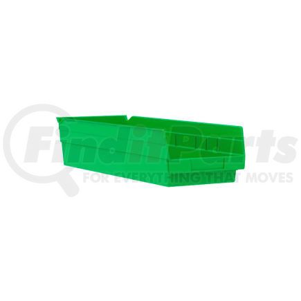 Akro Mils 30138GREEN Akro-Mils Plastic Nesting Storage Shelf Bin 30138 - 6-5/8"W x 17-7/8"D x 4"H Green