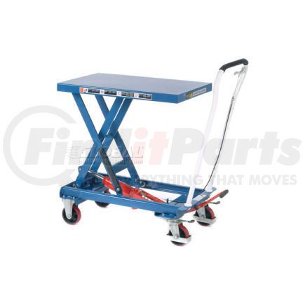 Global Industrial BS25 Global Industrial&#153; Mobile Single Scissor Lift Table, 32" x 19" Platform, 550 Lb.Capacity